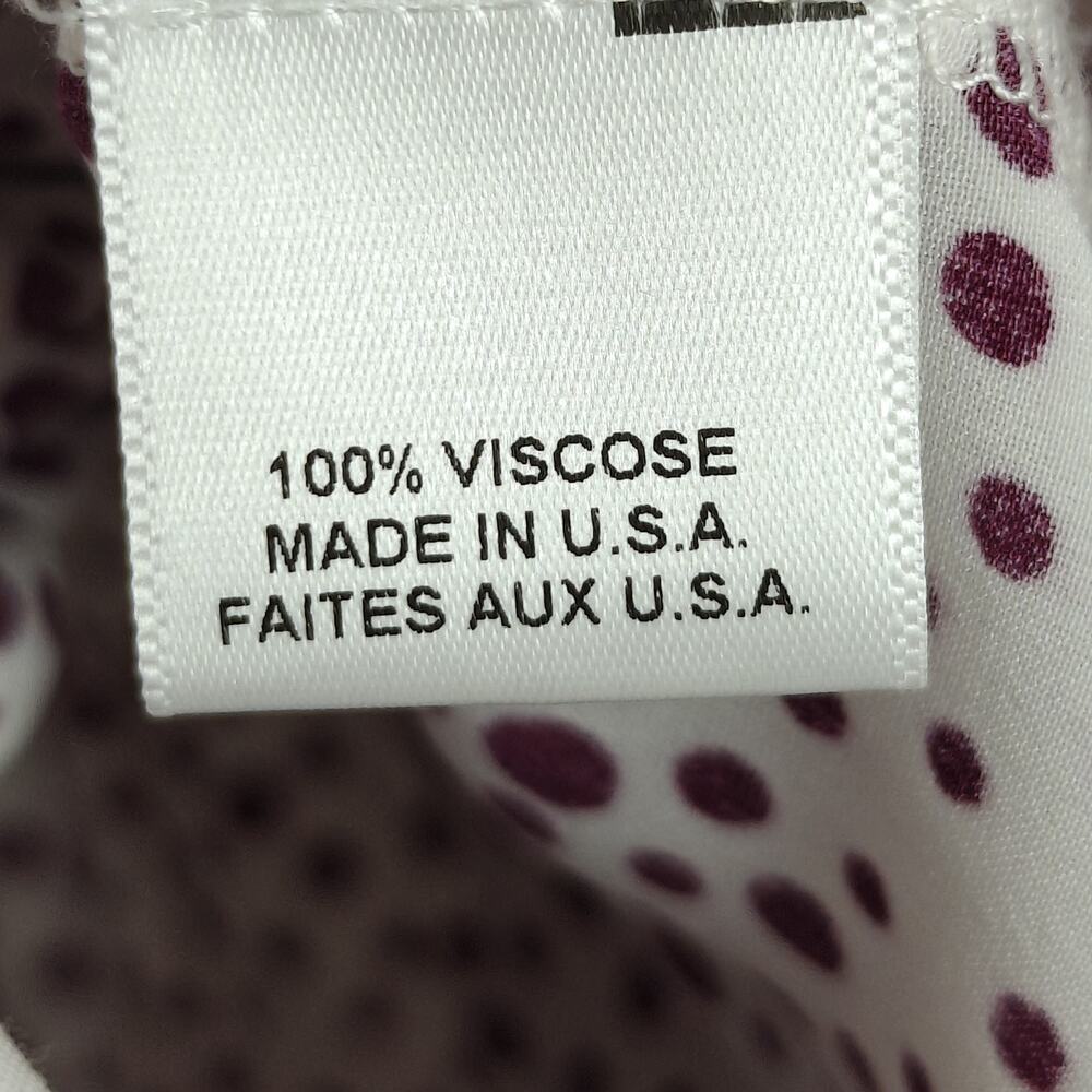 Misa Los Angeles Nehda Ruffle Dress Size Large Purple Polka Dot Boho Flirty - Picture 12 of 13